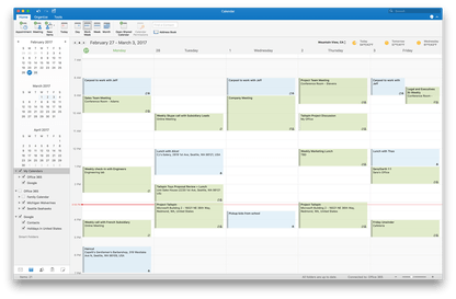 have new meeting invites in outlook go to the correct calendar for mac